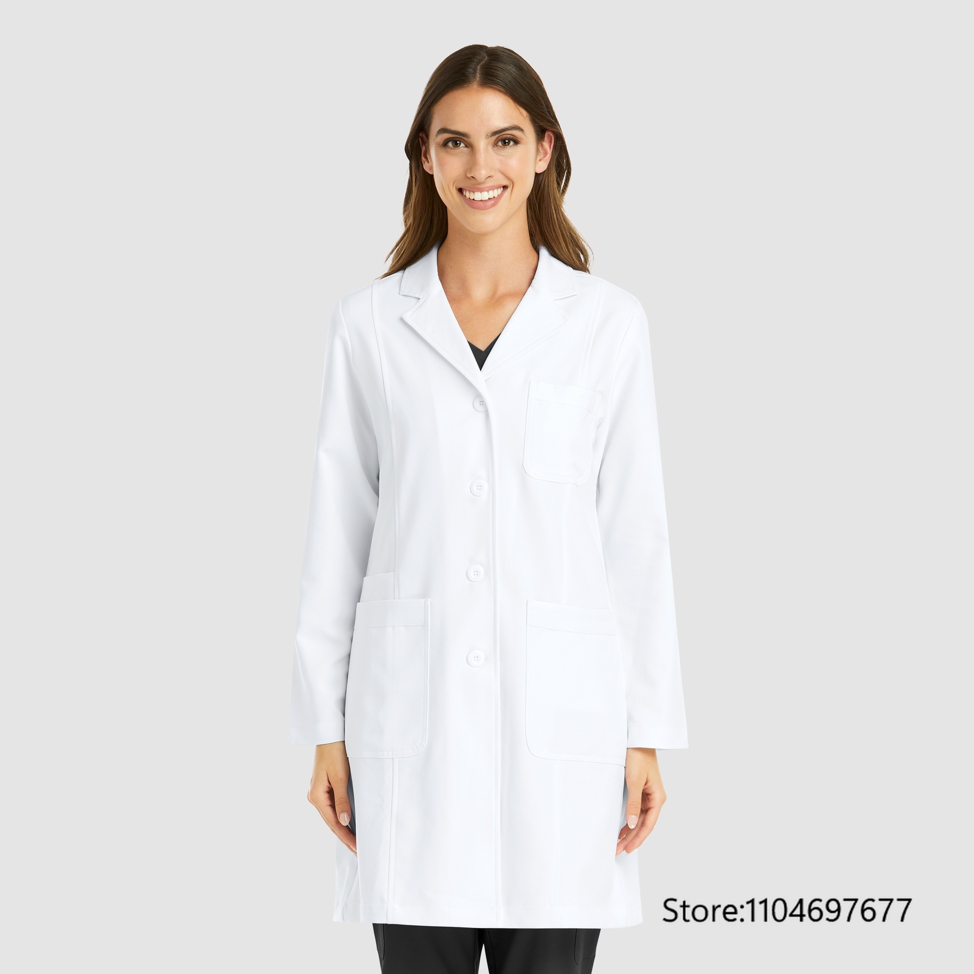 Multicolor Women's Long Sleeve - Lab Coat Medical recension och pris