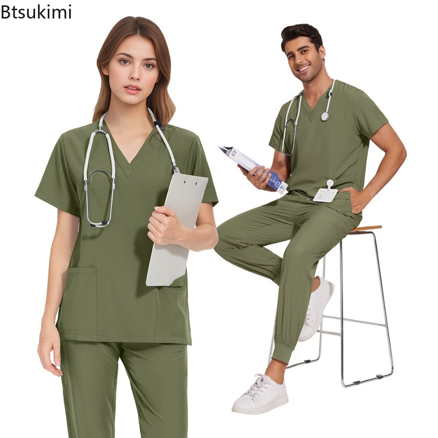 Scrub Sets Uniforms Nursing Me - Lab Coat Medical recension och pris
