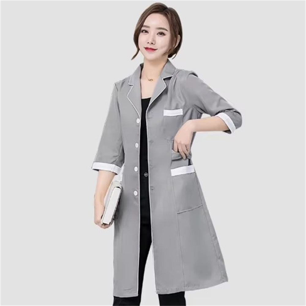 High grade gray solid color sl - Lab Coat Medical recension och pris
