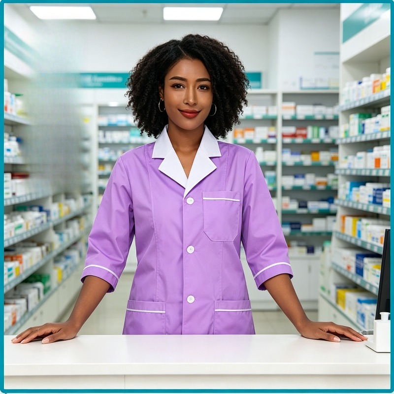 Beauty Salon Beautician Work C - Lab Coat Medical recension och pris